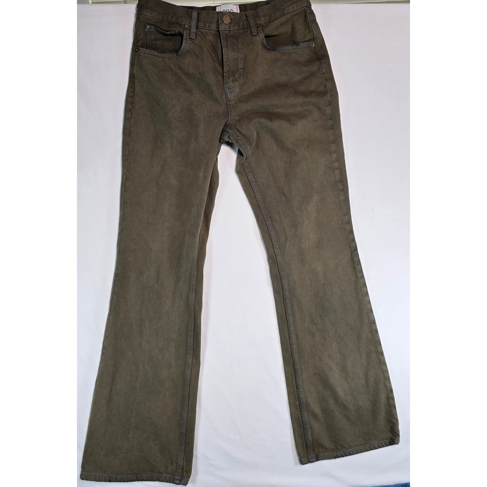 BDG Urban Outfitters 90s Bootcut Jeans Olive Brown High Rise Denim Size 27